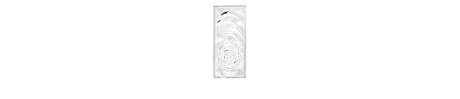 Panneau décoratif roses en cristal incolore, petit modèle - Lalique